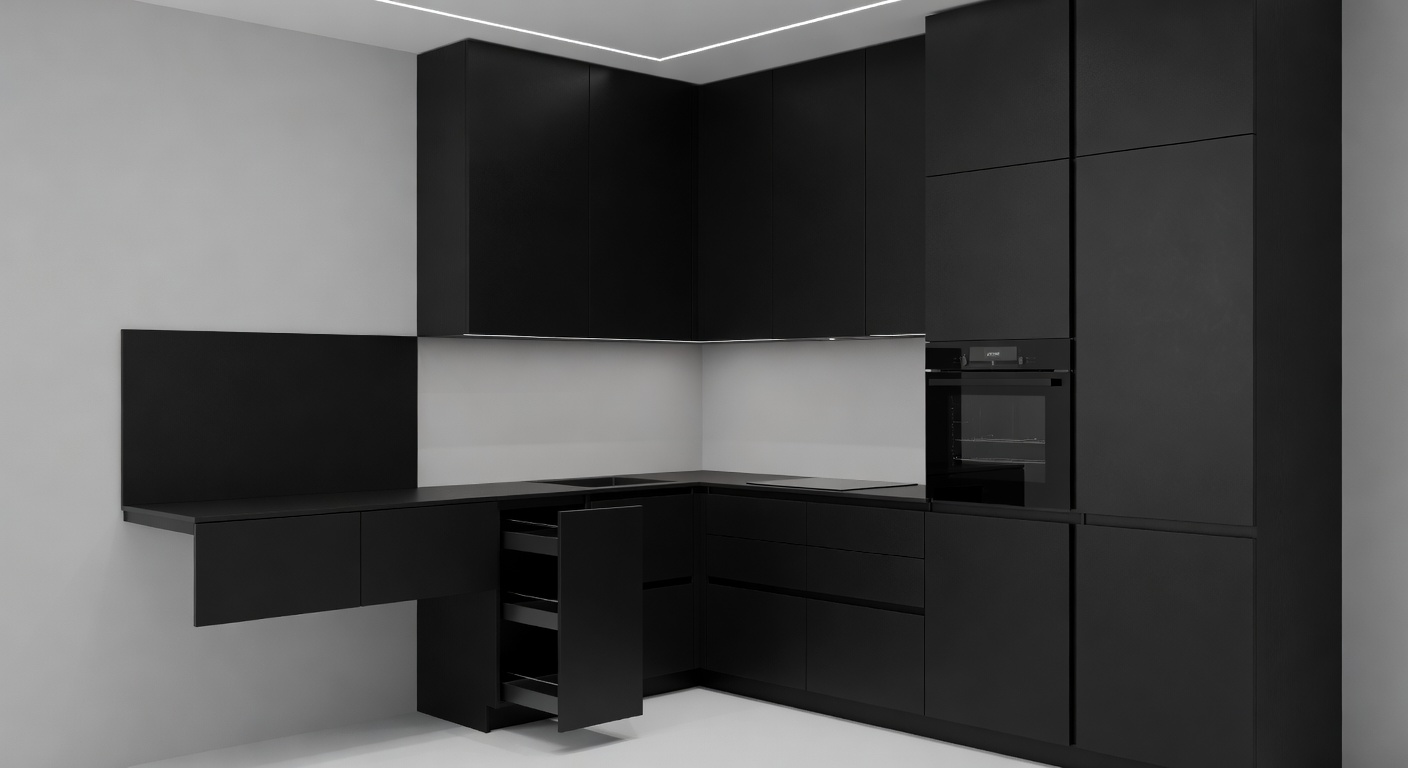 Modular kitchen cabinets after RIA transformation